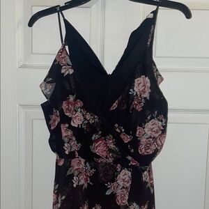 Floral Black Dress by Miami